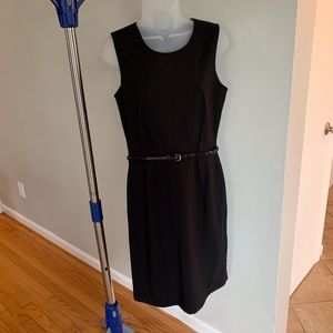 Calvin Klein black dress with belt, size 6